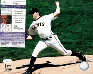 BARRY ZITO SAN FRANCISCO GIANTS JSA AUTHENTICATED ACTION SIGNED 8x10 - Picture 1 of 1