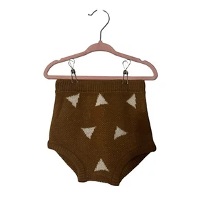 Rylee + Cru Brown Rust Triangle Geometric Sweater Knit Bloomers 18-24 Months NWT - Picture 1 of 4