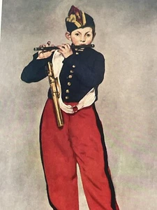 Impresión artística vintage Edouard Manet años 50 reproducción sin marco Fifer Boy 11x14 - Imagen 1 de 5