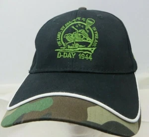 D Day 1944 75th anniversary Baseball Hat cap adjustable v black - Picture 1 of 5