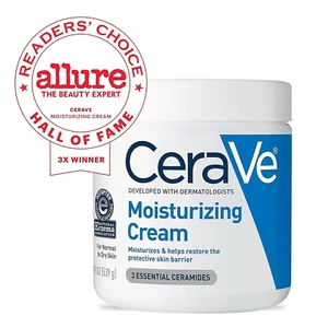 CeraVe Moisturizing Cream Body and Face Moisturizer for Dry Skin 19 Ounce - Picture 1 of 8