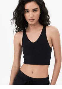 Split 59 Damen Schwarz Airweight Bralette Schwarz V-Ausschnitt Small - Bild 1 von 9