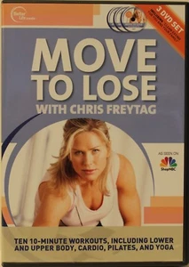 Move To Lose with Chris Freytag 3 DVD set cardio pilates yoga workout fitness - Foto 1 di 5