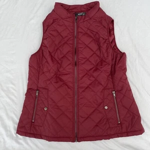 Art3d Women's Quilted Lightweight Vest Wine Red Sleeveless Jacket Size XL 16-18 - Picture 1 of 13