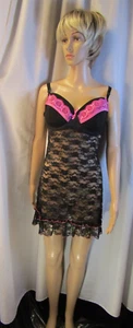 Sexy- Nighty- Lencería -por Just Sexy -talla -1X- Negro con Sujetador - (500-32) - Imagen 1 de 12