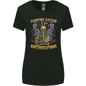 Dancing Easter Day Skeletons Skulls Womens Wider Cut T-Shirt - Picture 1 of 55