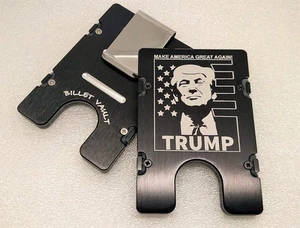 TRUMP, Make America Great Again,BilletVault Wallet Aluminum RFID protection,Blk. - Picture 1 of 4