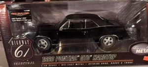 HIGHWAY 61 1/18 SCALE 1966 PONTIAC GTO HT DIECAST! Black Mew 1 Of 600 - Picture 1 of 5