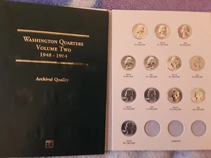 WASHINGTON SILVER QUARTERS 1948-64 (TOTAL COINS 40) - Bild 1 von 11