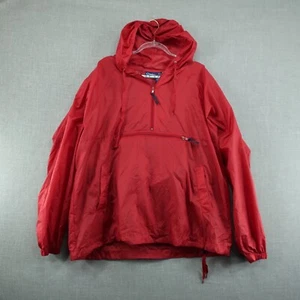 VINTAGE Catalina Jacket Mens Large Red Anorak Quick Dry Sailing Fishing Hooded - Picture 1 of 9
