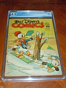 WALT DISNEY'S COMICS AND STORIES #29 (1943)  PGX VG+ (4.5) cond.  TALIAFERRO - Picture 1 of 2