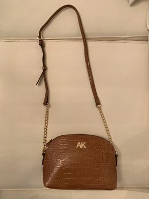 Bandolera Anne Klein para mujer montura marrón cúpula con ajuste Bolso/cartera con correa Foto 1 de 4