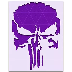 Punisher Skull Stencil – Tactical, Patriotic, Military, USA, 2A, Gun Rights Art - Picture 1 of 4