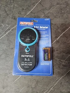 Faithfull FAIDET31 3-in-1 Detector Stud, Metal and Live Wire - Picture 1 of 1