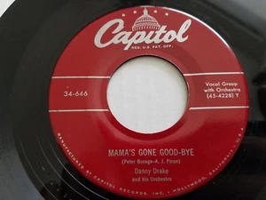 DANNY DRAKE & HIS ORCHESTRA - Mama's Gone Good-Bye / Annette RARE DOT JAZZ 7" - Picture 1 of 2
