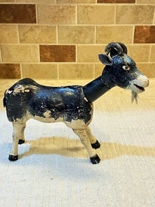 VTG SCHOENHUT Goat - Humpty-Dumpty CIRCUS Hand Carved, Leather Ears & MOVABLE - Picture 1 of 9