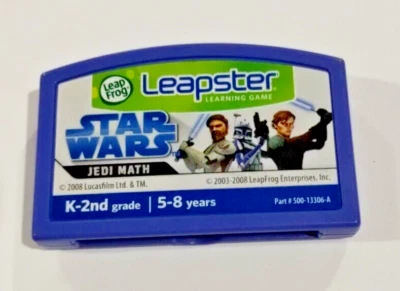 Leap Frog Leapster Star Wars Jedi Math Game Cartridge Only K-2nd Age 5-8 - Image 1 of 4
