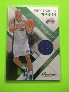 2010-11 Prestige Chris Kaman Prestigious Pros Green Materials Jersey Card /499 - Picture 1 of 2
