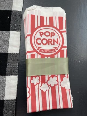 Bolsas de papel palomitas pequeñas 36 bolsas 9 x 3,5 diversión noche de cine Foto 1 de 4