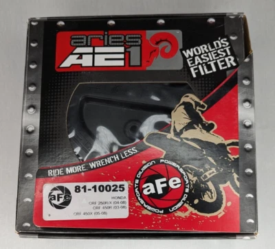 AFE Aries AE1 Powersport Pro Dry Oil Free Filter 81-10025 HONDA CRF 450 R 03-08 - Image 1 of 4