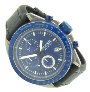 Fossil XXL reloj de pulsera para hombres crono acero inoxidable fecha CH-2784 10ATM Batt nuevo S19 - Imagen 1 de 2