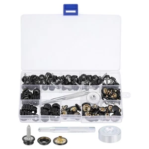 50Pcs Canvas Snap Kit, Fastener Tool Snap Grade Boat Canvas Snaps, Dark Bronze - Picture 1 of 6