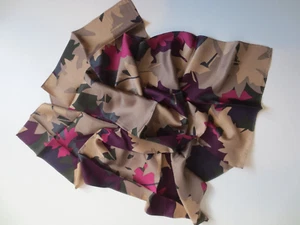 Women silk printed scarf Maple - Picture 1 of 5
