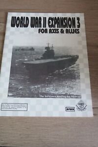 WORLD WAR II EXPANSION 3 FOR AXIS & ALLIES YORKTOWN MIDWAY BOOK ONLY VERY RARE