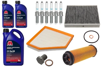 СВЕЧИ ЗАЖИГАНИЯ ФИЛЬТРА САЛОНА ВОЗДУШНОГО МАСЛА 7 Л МОТОРНОЕ МАСЛО ДЛЯ BMW M140i M340i M440i 2016- - Изображение 1 из 4