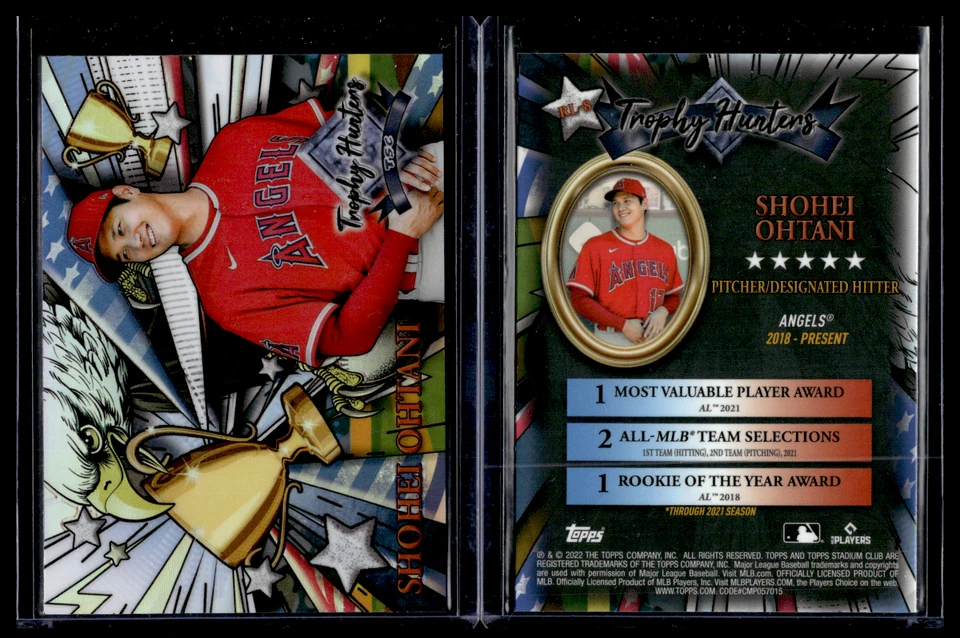 2022 Topps Stadium Club Chrome Trophy Hunters #RL-8 Shohei Ohtani - Image 1 of 1