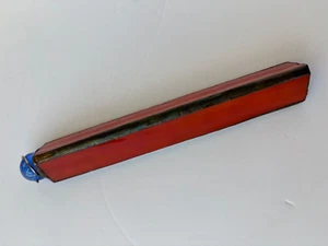 "Caleidoscopio de mármol vitral con plomo vintage, 8 3/4"" de largo, prisma triangular" - Imagen 1 de 6