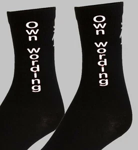 Personalisierte Socken Name/Initialen oder Club - 5 Größen für Jungen Teenager & Männer - Bild 1 von 6