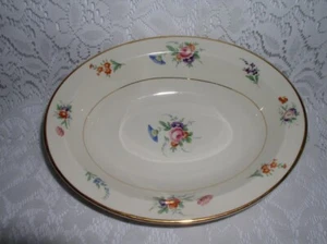 Syracuse China Old Ivory Flowers Made in America Oval Vegetable Serving Bowl - Picture 1 of 3