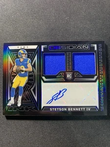 2023 Obsidian Stetson Bennett Crd#RJI-SBE Inchiostro Rookie Patch Auto 24/199 - Foto 1 di 13