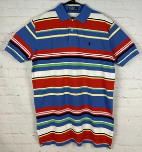 Vintage Polo Ralph Lauren Polo Men's Size Medium Colorblock 100% Cotton Shirt - Picture 1 of 5
