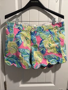 Pantaloncini elasticizzati Lilly Pulitzer The Buttercup 5" cuciture interne taglia 12 - Foto 1 di 6
