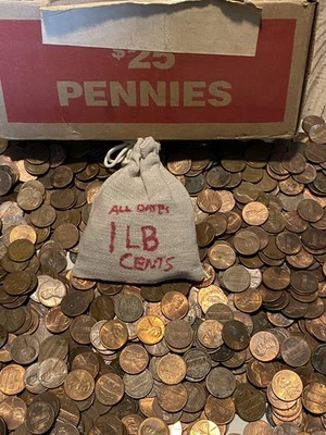 Bolsa de 1 libra descontinuada Reserva Federal centavos Lincoln sin buscar todas las fechas Foto 1 de 4