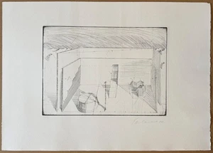 Hans-Jürgen Kleinhammes, Radierung auf Bütten, 1977, handsigniert und datiert - Picture 1 of 4