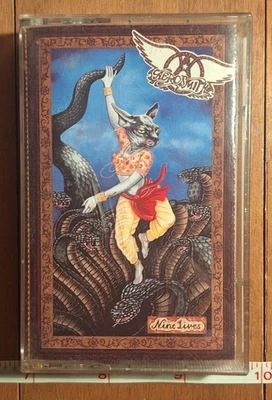 Aerosmith Nine Lives Cassette Tape / 1997 Rock / Tested-Like New - Image 1 of 4