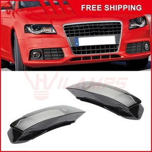 Pair Headlight Lens Cover Polycarbonate For 2009-2012 Audi A4 2.0L l4 Left+Right - Picture 1 of 7