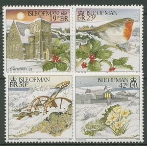 Isle of Man 1995 Weihnachten Kirche Rotkehlchen 656/59 postfrisch - Picture 1 of 1