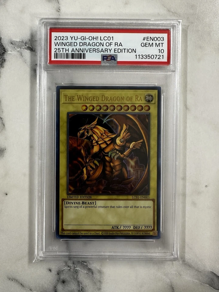 PSA 10 Yugioh The Winged Dragon of Ra 25th Psa 10 Red Eyes - Image 1 of 2
