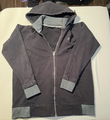 Chaqueta negra holgada Under Armour para hombre con capucha talla grande Foto 1 de 4