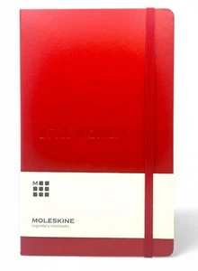Littlle Women embossed Scarlet Red Moleskine Classic Hardcover RuledNotebook NEW - Picture 1 of 6