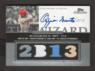 OZZIE SMITH 2006 B TOPPS AUTÓGRAFO ESTERLINA 10/10 ESTADO PERFEITO - Imagem 1 de 2