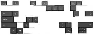 DE446 Key for keyboard Dell Latitude 3330 2-in-1 3420 3430 Vostro 5310 5320 - Picture 1 of 2