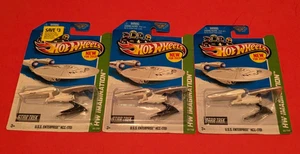 HOT WHEELS LOT of 3 - STAR TREK U.S.S. ENTERPRISE NCC-1701 - 1 BATTLE - 2 CLEAN - Picture 1 of 2