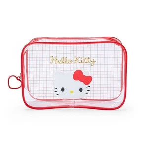 Hello Kitty PVC Reise Klar Beutel Make Up Kosmetik Reißverschluss Tasche Handtasche für Frauen - Bild 1 von 4