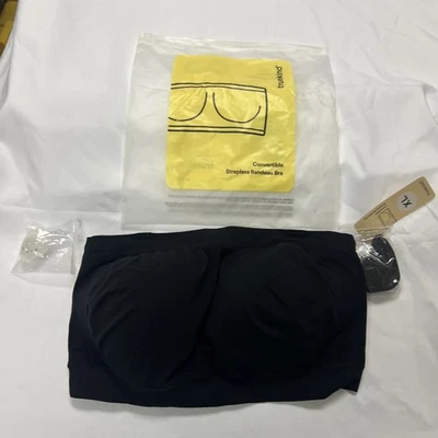 Truekind Convertible Strapless Bandeau Bra  black NWT sz XL - Image 1 of 3
