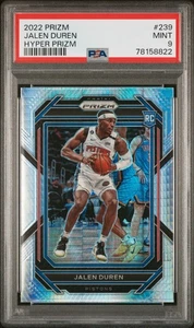 2022 Panini Prizm #239 Jalen Duren Hyper Prizm PSA 9 - Bild 1 von 2